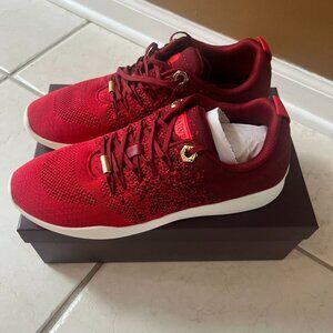 Carvela Lolita-Red-Fabric Trainer Red size 10